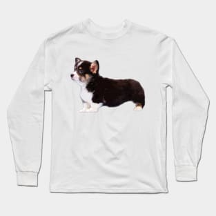 Corgi Tri Color Puppy Dog Long Sleeve T-Shirt